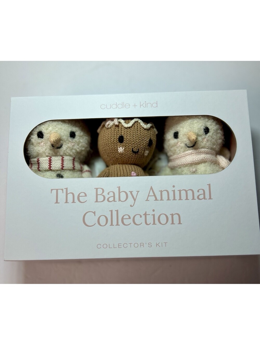 cuddle+kind Christmas Baby Animal Collection 3-Piece Plush Boxed Set NIB NWT